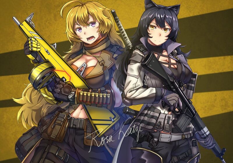 "Tactical Bees" -as in both personally and tactically during combat! Bumblebee, BMBLB, Bumbleby -whatever you want to call this long time fan-beloved 'ship, it's now finally canon as of Volume 9/6 "Confessions Within Cumulonimbus Clouds"!