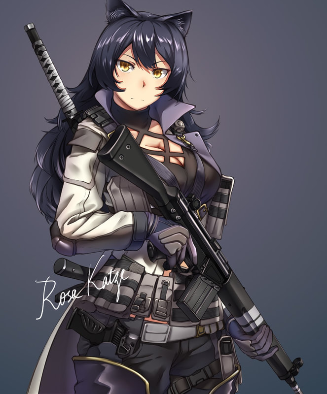 Tactical Blake Belladonna with her Heckler and Koch G3.